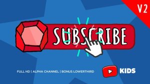 Youtube KIDS Subscribe Button Video Displays template preview