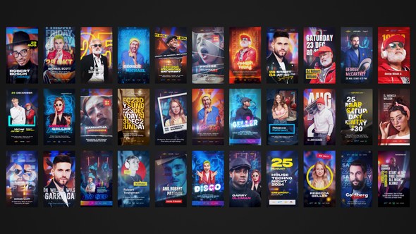Videohive 33 Instagram Reels Event Party Flyers Product Promo template preview