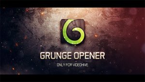 Grunge Opener Video Displays template preview