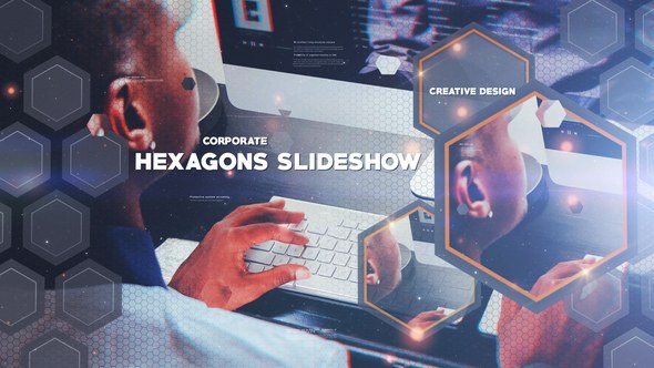 Videohive Hexagon Slideshow Openers template preview