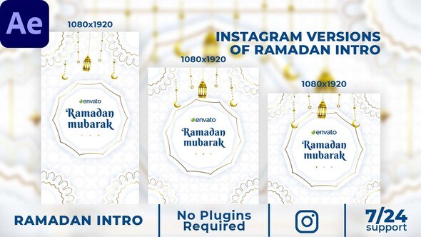 Videohive Instagram Ramadan Opener Ramadan template preview