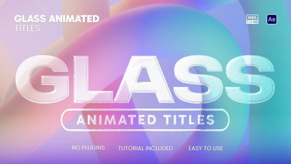 Videohive Glass Animated Titles 60039063 Titles template preview