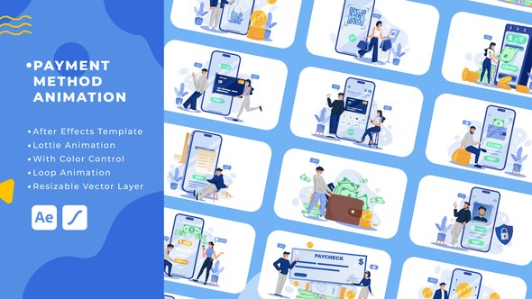 Videohive Payment Method Animation | After Effects Elements template preview