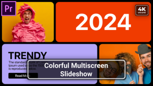 Multiscreen Slideshow Beautiful MOGRT for Premier Pro Premiere Pro template preview