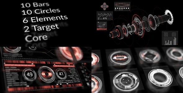 HUD Video Displays template preview