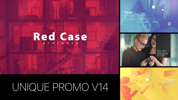 Unique Promo v14 | Corporate Presentation Video Displays template preview