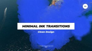 Minimal Ink Transitions Video Displays template preview