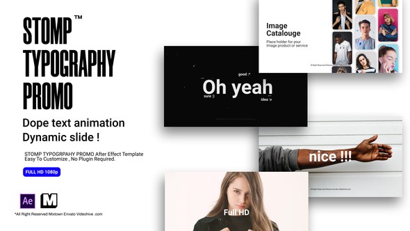 Videohive Stomp Typography Promo 25550191 Product Promo template preview