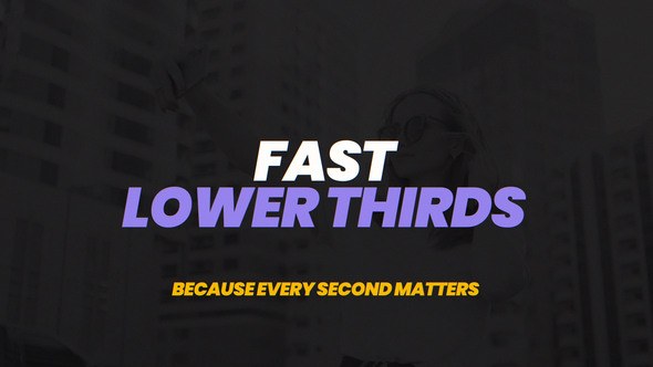 Videohive Fast Lower Thirds Elements template preview