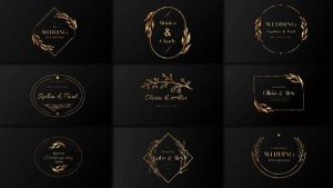 Videohive Golden Wedding Titles 4K Titles template preview