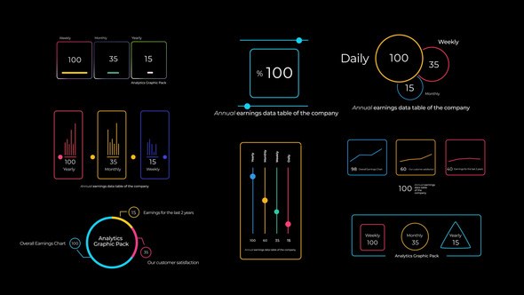Videohive Analytics Graphic Pack Infographics template preview