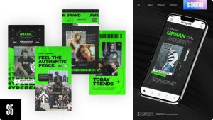Videohive Dynamic Urban Instagram Stories Video Displays template preview