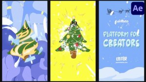 Videohive Christmas Tree Logo| After Effects Logo Stings template preview
