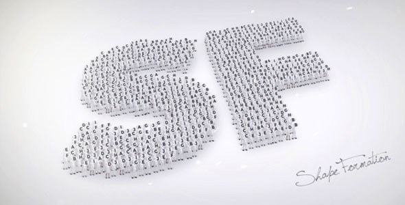 Videohive Shape Formation Video Displays template preview