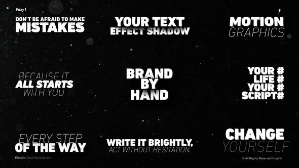 Videohive Kinetic Text Animation // AE Titles template preview