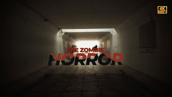 Videohive Zombie Horror Titles template preview