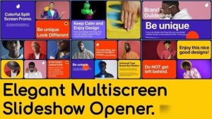 Videohive Elegant Multiscreen Slideshow Openers template preview