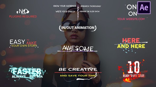 Videohive Shape Titles | After Effects Titles template preview
