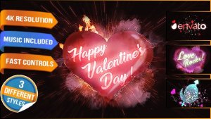 Videohive Heart Love Logo Logo Stings template preview