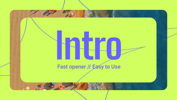 Videohive Fast Intro | After Effects Openers template preview