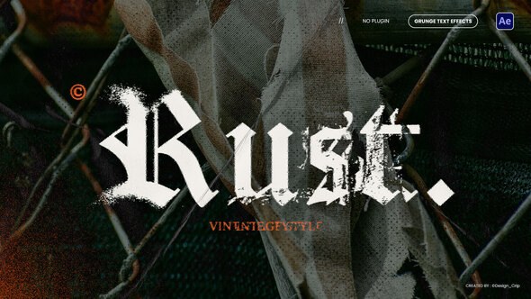 Videohive Grunge Text Animations Titles template preview