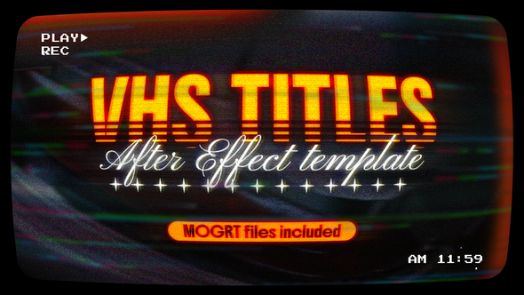Videohive VHS Titles 57630013 Titles template preview