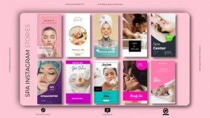 Videohive Spa Instagram Stories Product Promo template preview