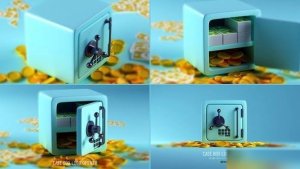 Videohive Case Box Logo Logo Stings template preview