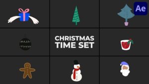 Videohive Christmas Time Set for After Effects Elements template preview