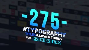 275 Typography, Titles and Lower Thirds Premiere Pro template preview