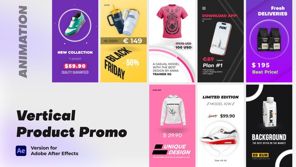 Videohive Vertical Product Promo Product Promo template preview