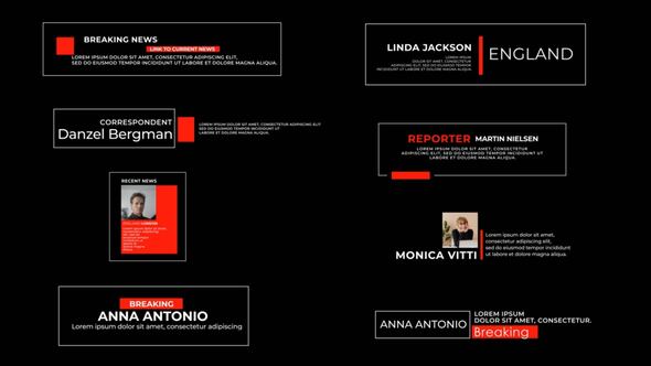 Videohive News Lower Thirds V.6 Elements template preview