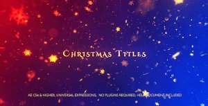 Christmas Titles Video Displays template preview