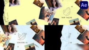 Videohive Stop Motion Paper Logo Opener for After Effects Logo Stings template preview