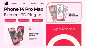 Videohive App Phone 15 3D Presentation Product Promo template preview