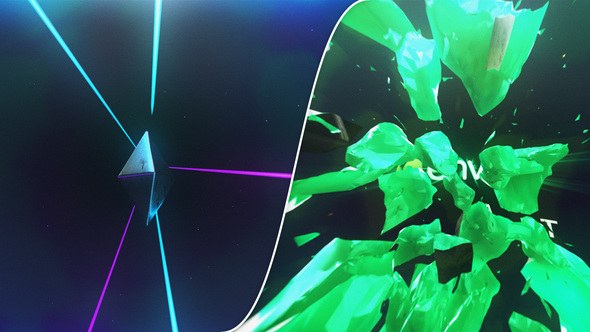 Videohive Space Metal Destruction Logo Logo Stings template preview