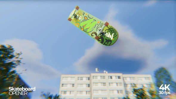 Videohive Skateboard Opener Openers template preview