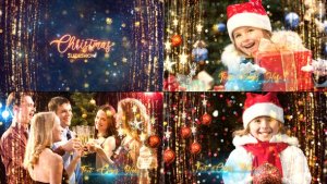 Christmas Slideshow Video Displays template preview