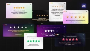 Videohive Rating & Reviews Infographics template preview