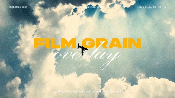 Videohive Film Grain Overlay Pack for After Effects Elements template preview
