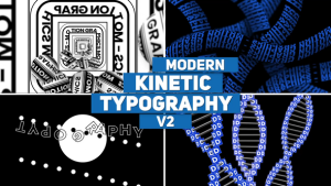Modern Kinetic Typography v2 | MOGRT Premiere Pro template preview