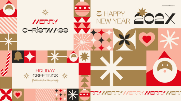 Videohive Christmas card After Effects Template Video Displays template preview