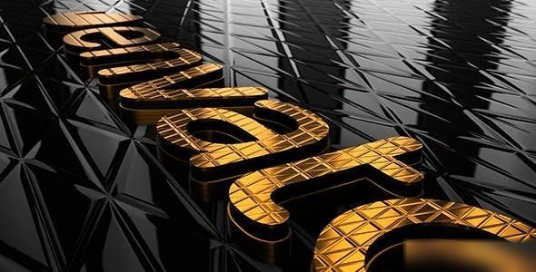Videohive Gold & Black Logo Logo Stings template preview