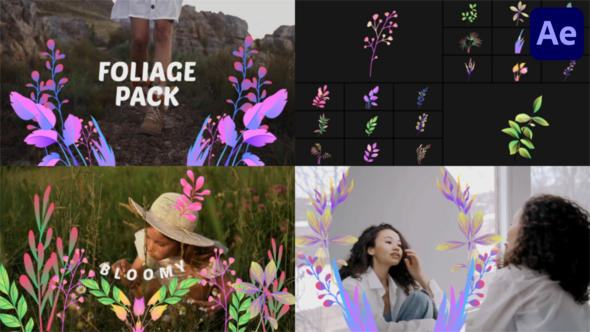 Videohive Foliage Pack for After Effects Elements template preview