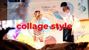 Collage Style Transition Premiere Pro template preview