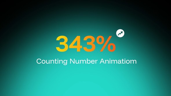 Videohive Number Count Up Logo Stings template preview
