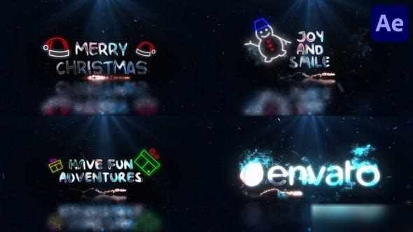 Videohive Christmas Wishes for After Effects Openers template preview