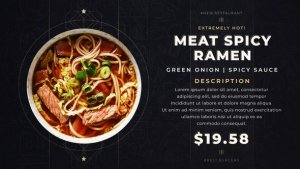 Videohive Delicious Food Slideshow Product Promo template preview
