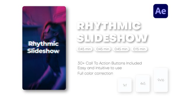 Videohive Rhythmic Slideshow - Instagram Reels, TikTok Post, Short Stories Product Promo template preview