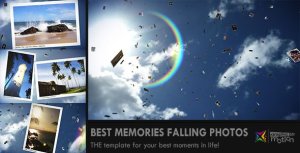 Videohive Sunny Falling Photos Slideshow Video Displays template preview